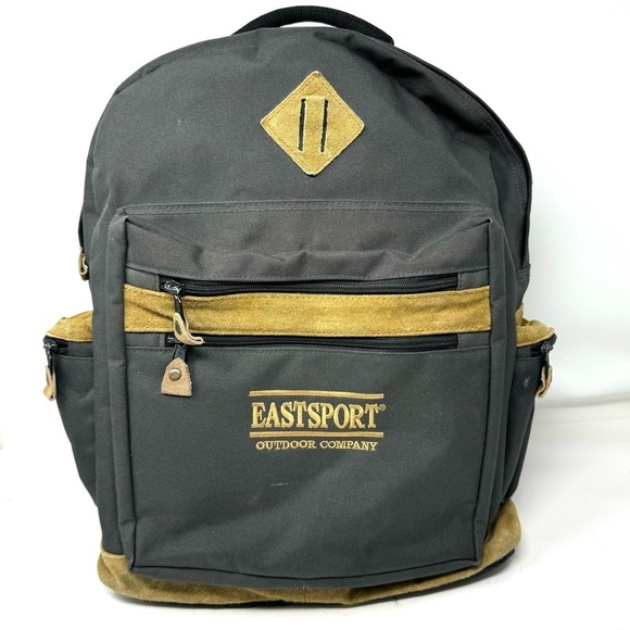 Eastsport Gray Backpack Suede Trim - Picture 1 of 7